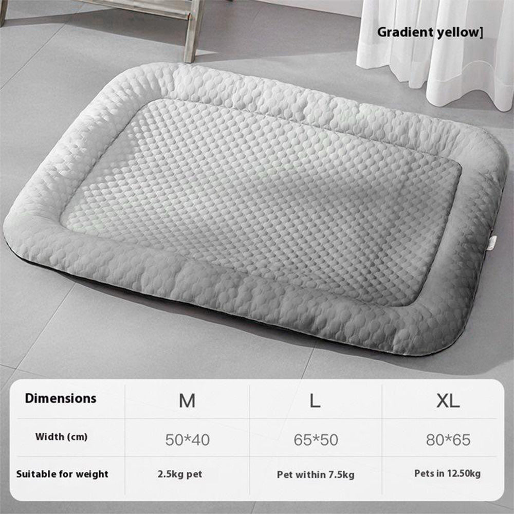 ❄️Pet Cooling Mat for Dogs & Cats 🐾 Naturally Cool Ice-Silk Pad • Breathable, Washable & Soft---Polarvix®