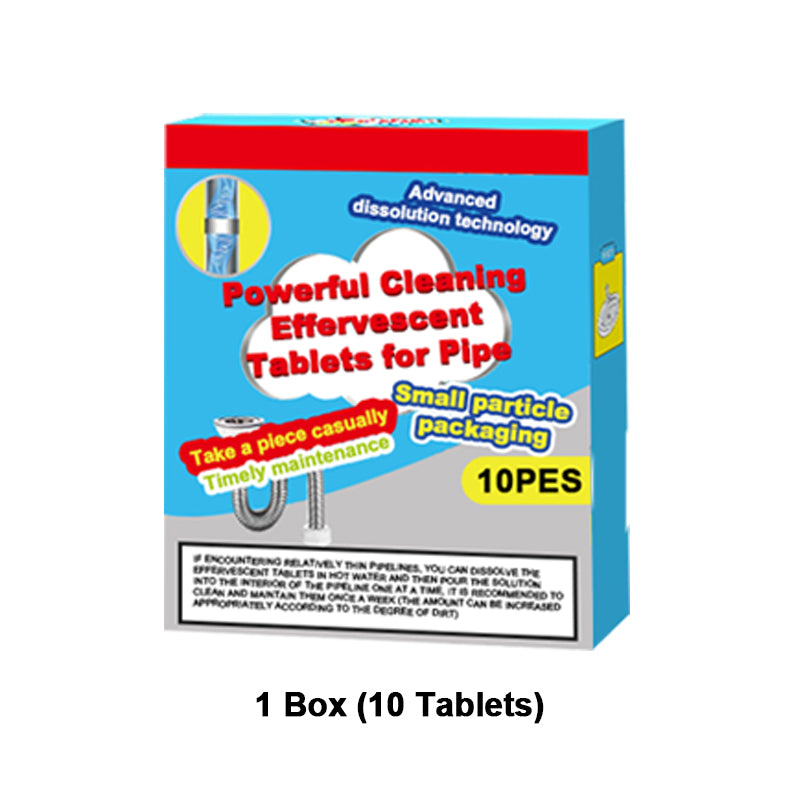 🥳Buy 1 Get 1 Free!!💞Powerful Pipe Cleaning Effervescent Tablets – Fast Dissolve Hair & Grease Clogs, Deodorizing & Antibacterial---Polarvix®