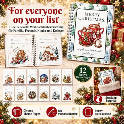 🎁 40% OFF – Perfect for Christmas! 🎅 🎄 Christmas Gift Card Album – DIY Spiral Album for Personalized Gifts 👍– Polarvix®