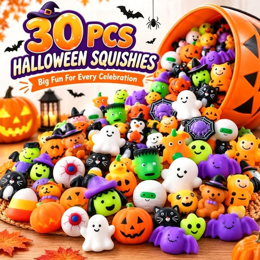 🔥Last Day 40% OFF - 🎃 30PCS Halloween Mochi Squishy Toys