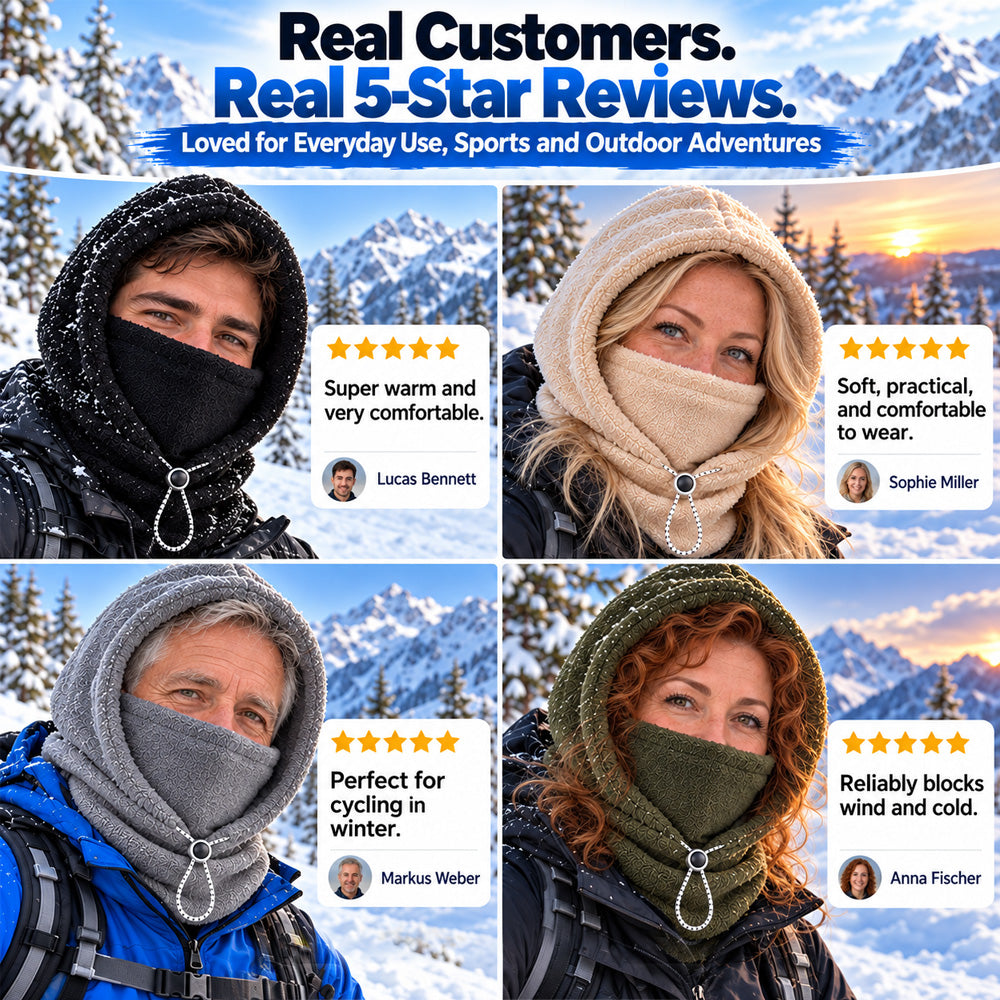 🔥Limited Time 40% OFF🔥3-in-1 Winter Balaclava Hood – Warm Thermal Face Mask for Full Head, Face & Neck Coverage