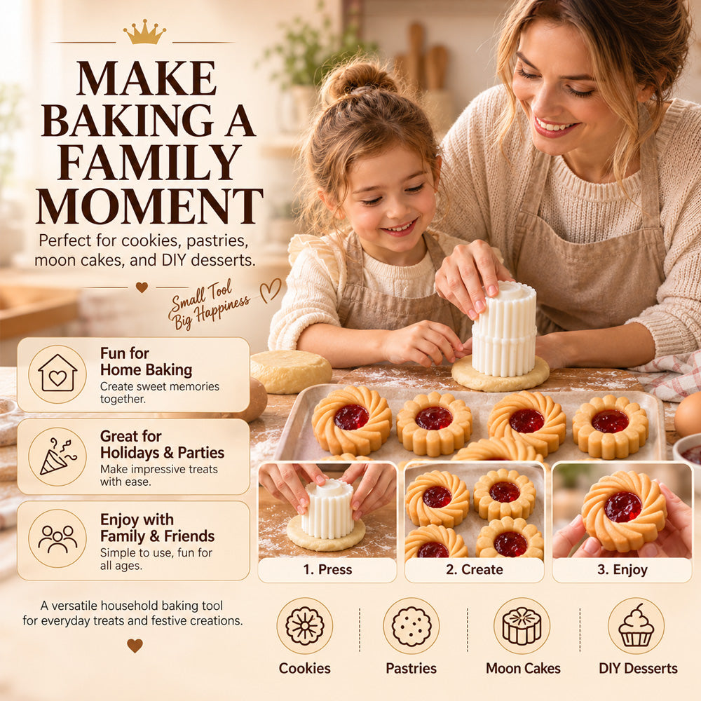 🥮🥮Creative Double-Ended Pastry Mold – 2-in-1 Design for Easy & Beautiful Baking---Polarvix®