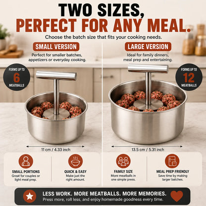 🍝 Stainless Steel Meatball Maker Spoon – Make Perfect Homemade Meatballs Faster---Polarvix®