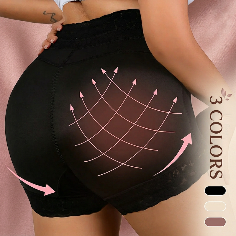 Polarvix® 💖High-Waist Shapewear Briefs – 🌸🌸Flatter Tummy, Lifted Curves, Breathable Lace & All-Day Stay-Put Comfort