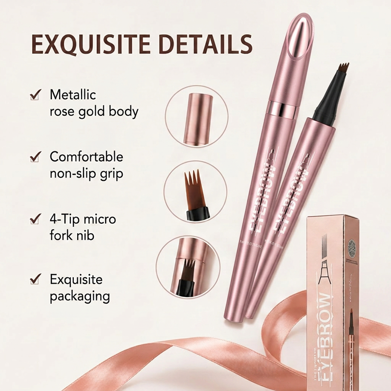Polarvix®  🌿Waterproof Micro-Fork Brow Pencil – 🌿Natural Hair-Like Brows