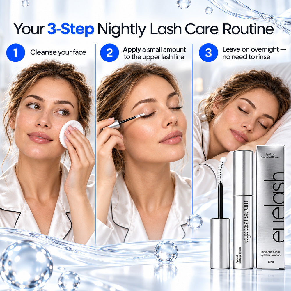 Essential Eyelash Growth Serum| Fuller & Thicker Lashes in 2 Weeks | Non-Prostaglandin---Polarvix®