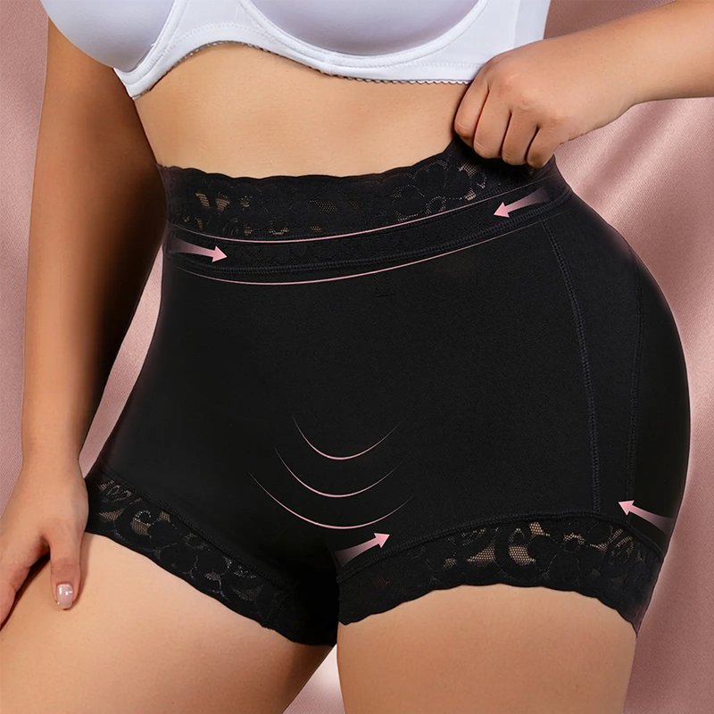 Polarvix® 💖High-Waist Shapewear Briefs – 🌸🌸Flatter Tummy, Lifted Curves, Breathable Lace & All-Day Stay-Put Comfort