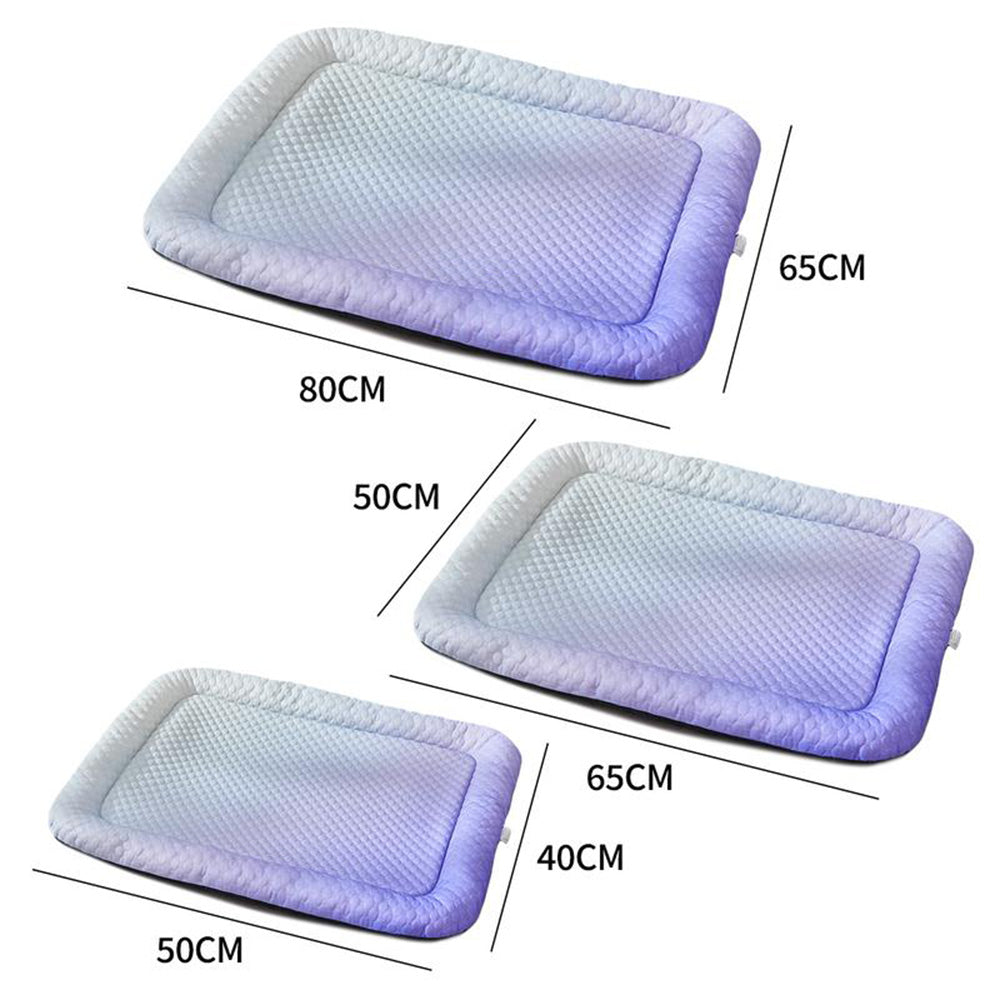 ❄️Pet Cooling Mat for Dogs & Cats 🐾  Naturally Cool Ice-Silk Pad • Breathable, Washable & Soft---Polarvix®