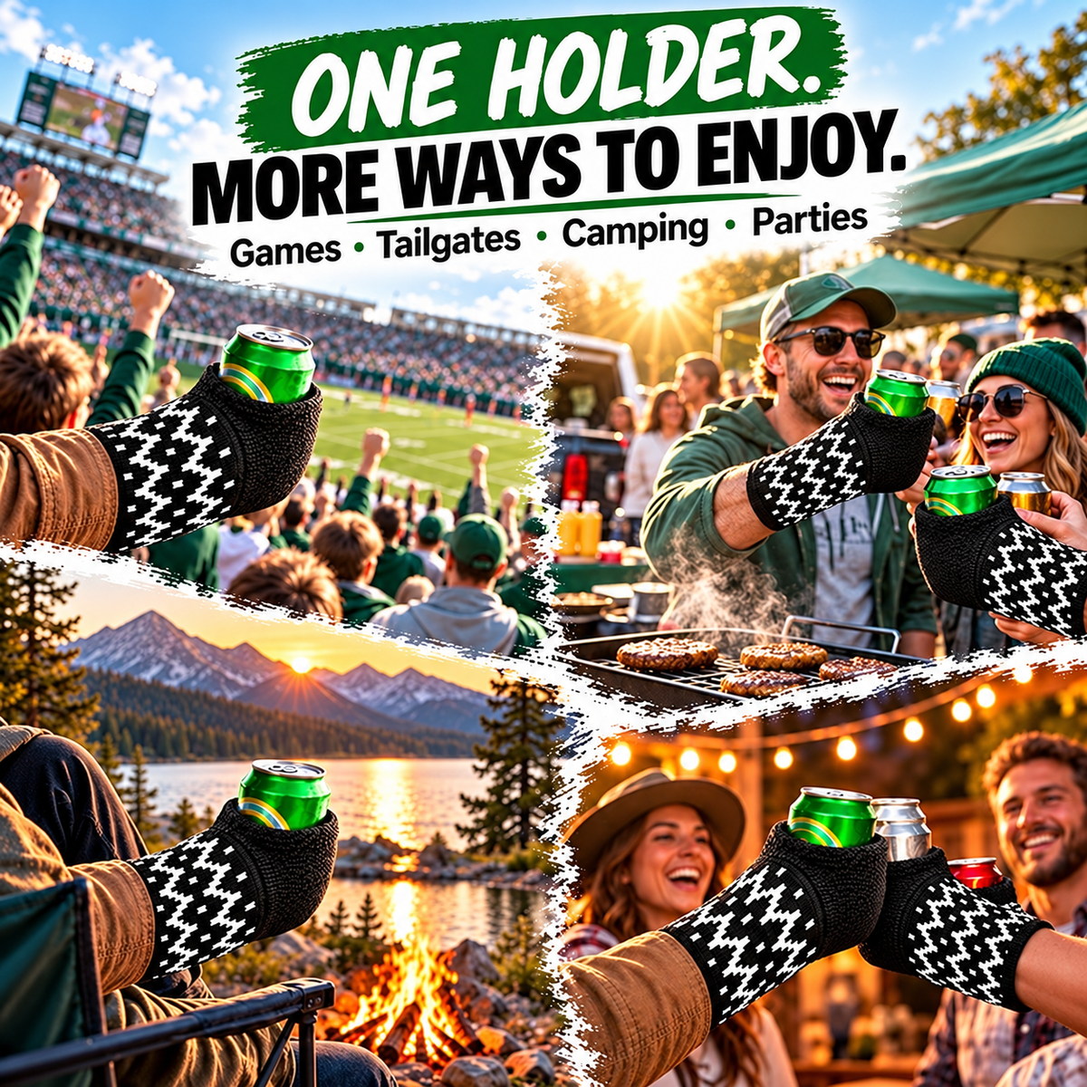 🧤🧤Cozy Knit Drink Mittens – 🥤Hands-Free Wearable Cup Holder for Holiday Parties Winter Gatherings & Outdoor Fun