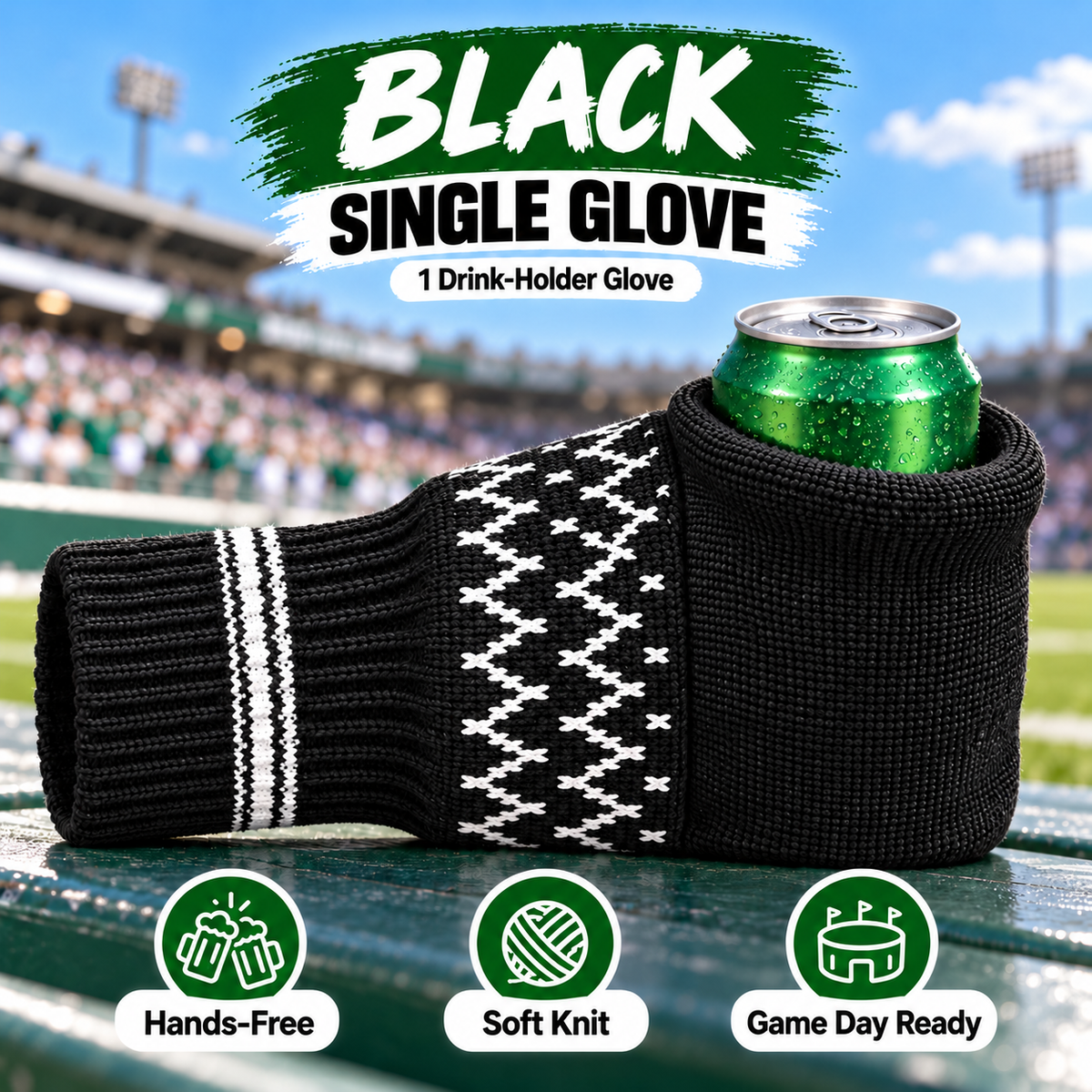 🧤🧤Cozy Knit Drink Mittens – 🥤Hands-Free Wearable Cup Holder for Holiday Parties Winter Gatherings & Outdoor Fun