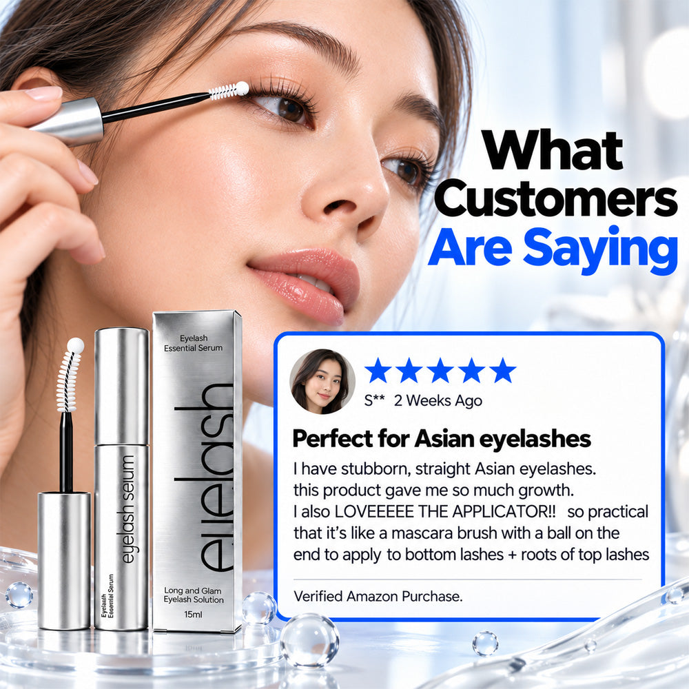 Essential Eyelash Growth Serum| Fuller & Thicker Lashes in 2 Weeks | Non-Prostaglandin---Polarvix®