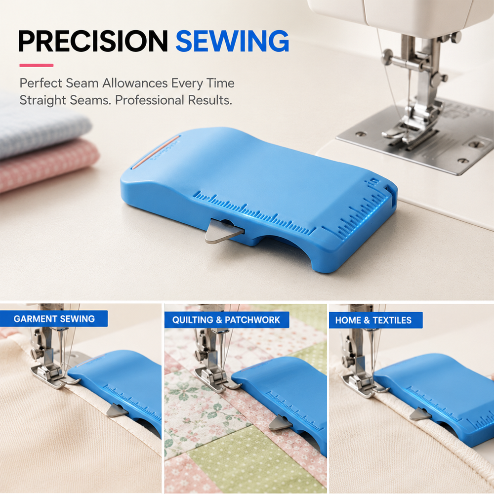 🧵 Sewing Seam Guide & Ripper – Multi-functional Tool, Easy Seam Allowance & Stitch Removal ✂️🪡--Polarvix®