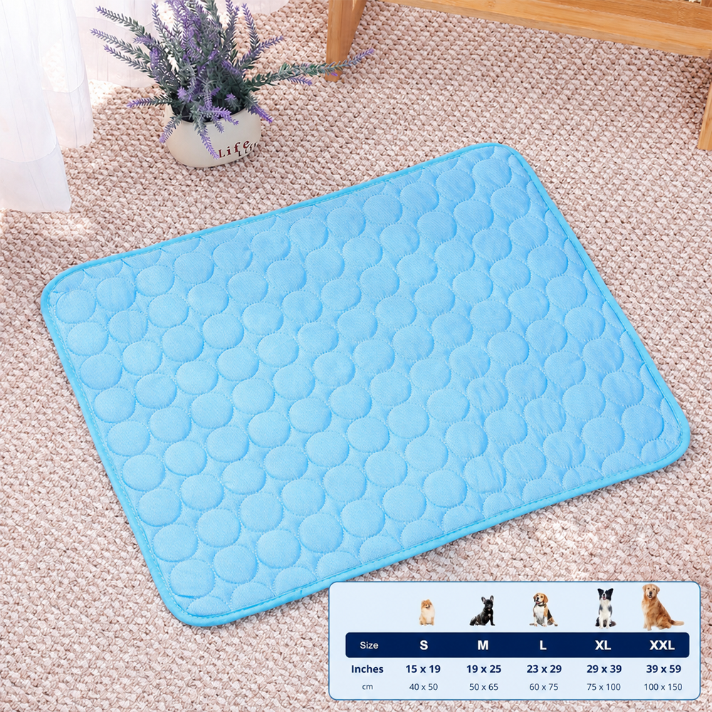 Polarvix®  Beat the Heat! ❄️ Cooling Mat for Pets 🐶🐾 | Self Cooling • Breathable • Perfect for Summer