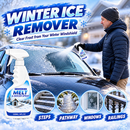 👑 Pet Friendly Salt-Free Ice Melting Spray, ❄️❄️Quick Spray-On De-Icer, Protects Paving & Garden From Salt Damage