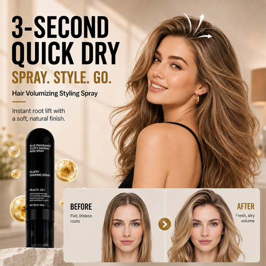☀️ Summer Hair Rescue 💇🏻‍♀️ 3-Second Volume Boost! Instantly Create Fluffy & Elegant Hairstyles! 👩 Peach-Scented Volumizing & Setting Spray Polarvix®