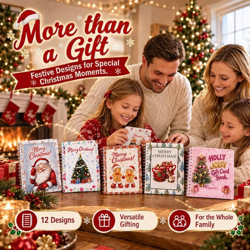 🎁 40% OFF – Perfect for Christmas! 🎅 🎄 Christmas Gift Card Album – DIY Spiral Album for Personalized Gifts 👍– Polarvix®