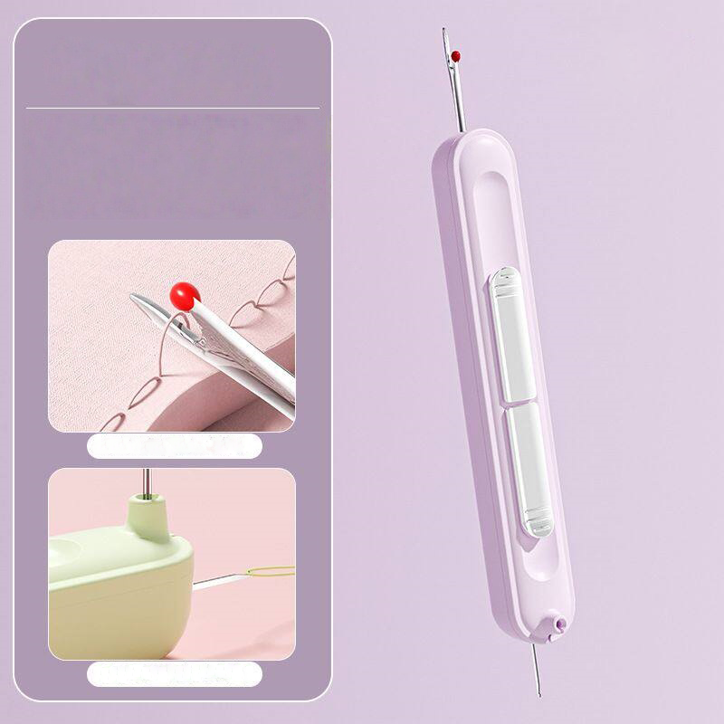 ✂️2-in-1 Needle Threader & Seam Ripper with Retractable Design for Hand Sewing, Quilting & Needle Crafts🪡--Polarvix®