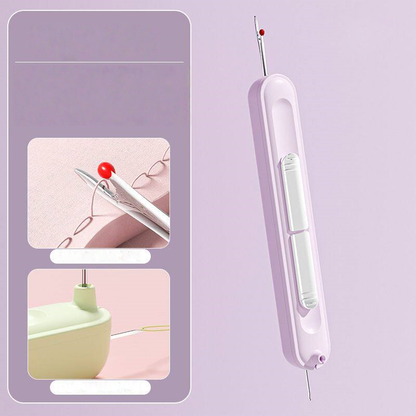 ✂️2-in-1 Needle Threader & Seam Ripper with Retractable Design for Hand Sewing, Quilting & Needle Crafts🪡--Polarvix®