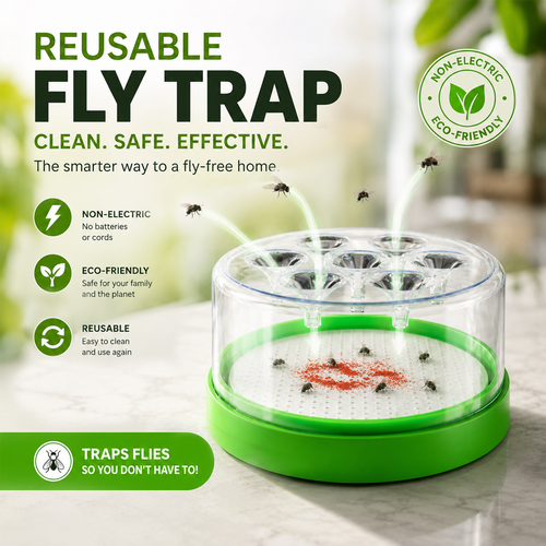 🎉HOT SALE✨Reusable Non-Electric Fly Trap--Polarvix®