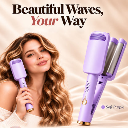 ✨ 💈 LIMITED-TIME ! 💐 Wavy Curling Iron – Effortless Clamp-and-Hold Styling, Save Time on Your Everyday Look