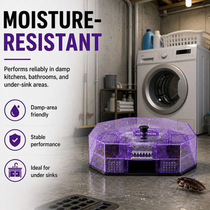 ⏳Time-Limited Special⏰ Reusable Roach Trap – Physical capture, no toxic sprays. One‑way doors, easy to check & clean. Safe for homes with kids & pets! 🏠✨---Polarvix®