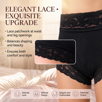 Polarvix® 💖High-Waist Shapewear Briefs – 🌸🌸Flatter Tummy, Lifted Curves, Breathable Lace & All-Day Stay-Put Comfort