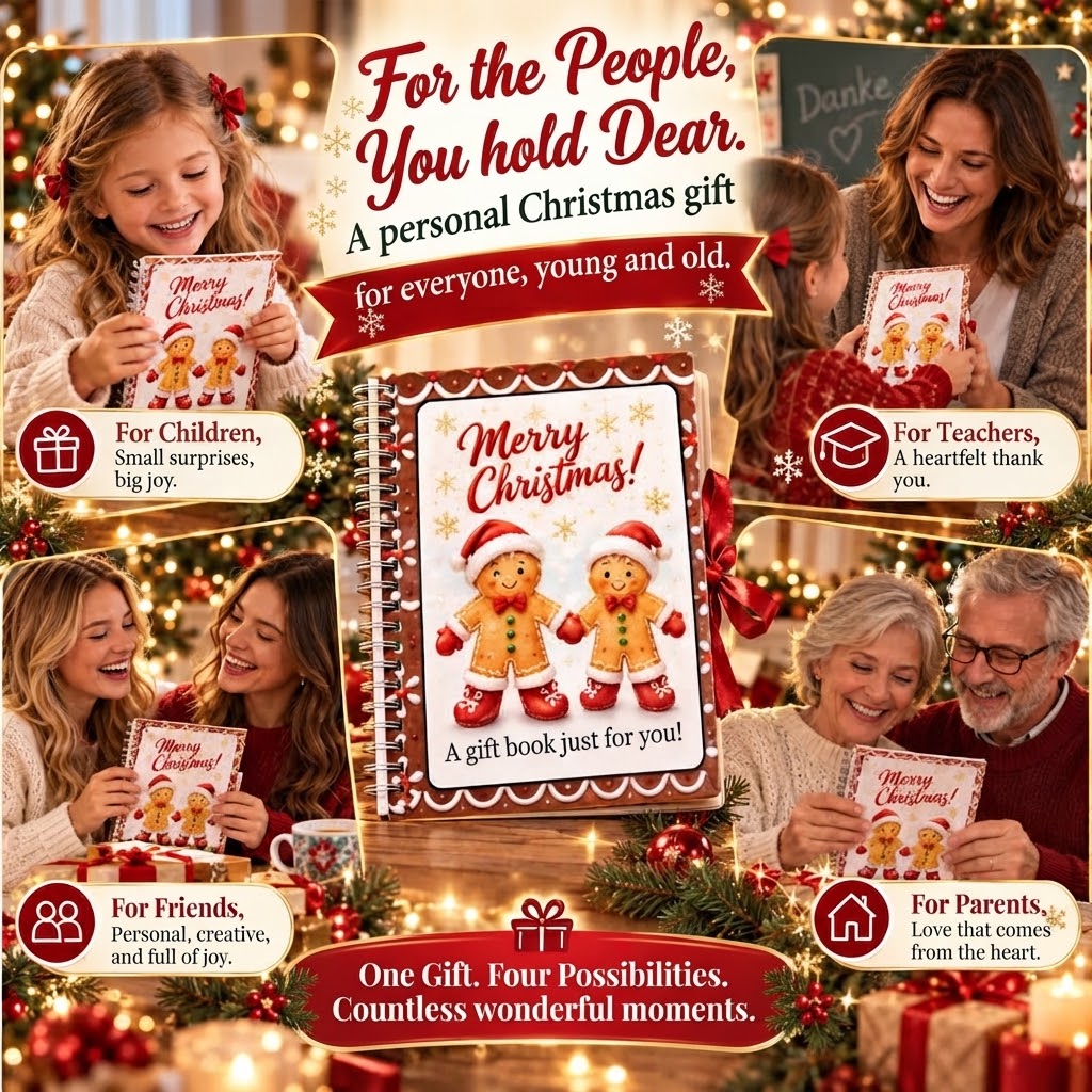 🎁 40% OFF – Perfect for Christmas! 🎅 🎄 Christmas Gift Card Album – DIY Spiral Album for Personalized Gifts 👍– Polarvix®