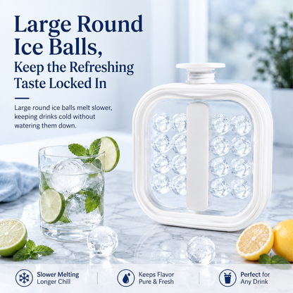 🌞Summer New Hot Selling💦Portable Silicone Ice Ball Maker Kettle🧊--Polarvix®