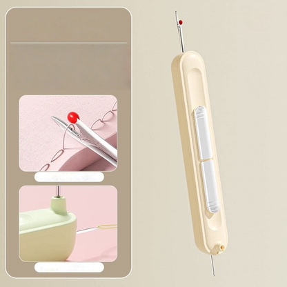 ✂️2-in-1 Needle Threader & Seam Ripper with Retractable Design for Hand Sewing, Quilting & Needle Crafts🪡--Polarvix®