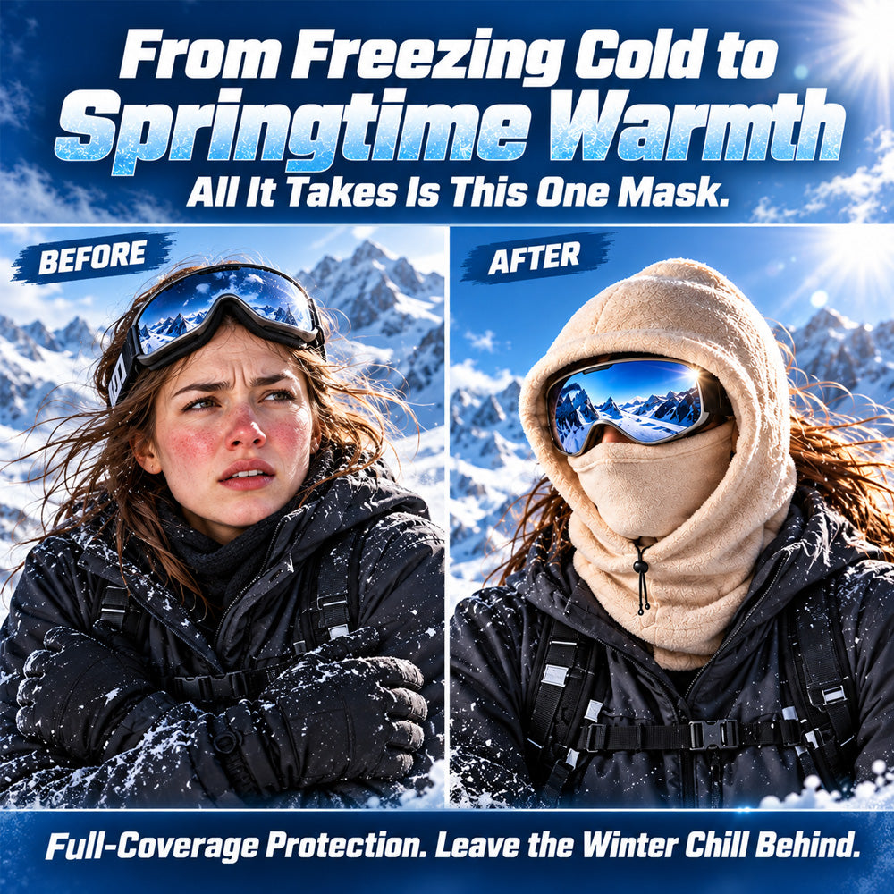 🔥Limited Time 40% OFF🔥3-in-1 Winter Balaclava Hood – Warm Thermal Face Mask for Full Head, Face & Neck Coverage