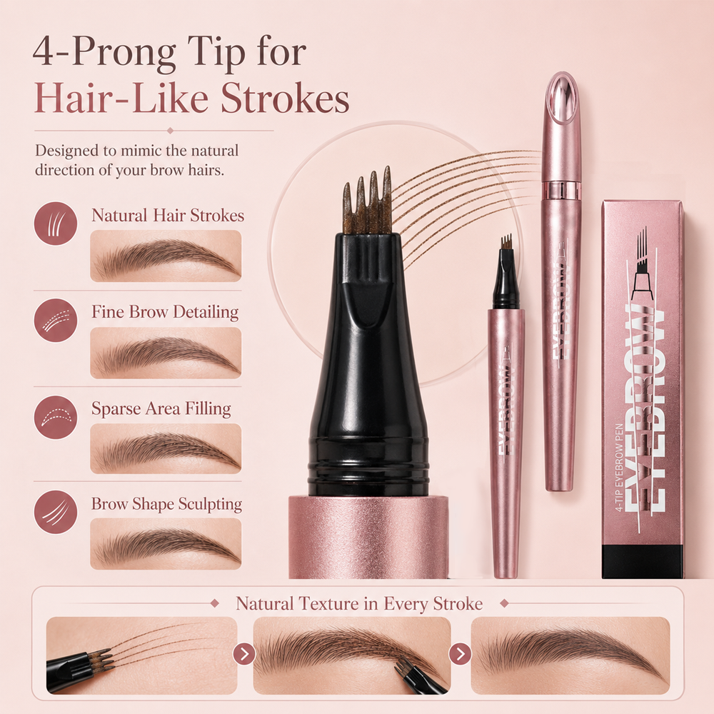 🌿Waterproof Micro-Fork Brow Pencil – 🌿Natural Hair-Like Brows--Polarvix®