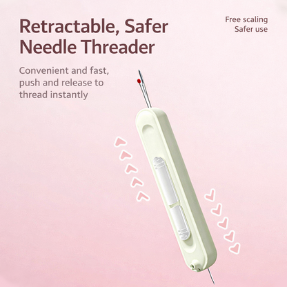 ✂️2-in-1 Needle Threader & Seam Ripper with Retractable Design for Hand Sewing, Quilting & Needle Crafts🪡--Polarvix®
