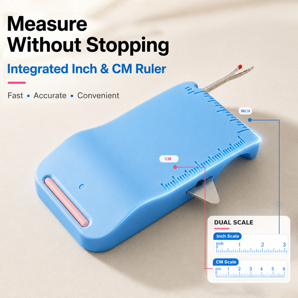 🧵 Sewing Seam Guide & Ripper – Multi-functional Tool, Easy Seam Allowance & Stitch Removal ✂️🪡--Polarvix®