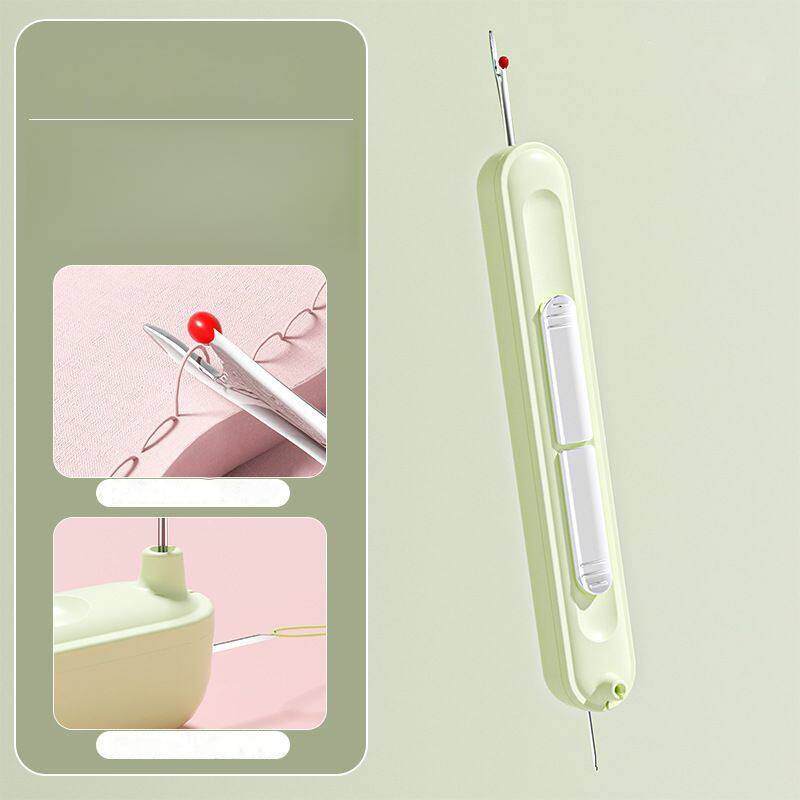 ✂️2-in-1 Needle Threader & Seam Ripper with Retractable Design for Hand Sewing, Quilting & Needle Crafts🪡--Polarvix®