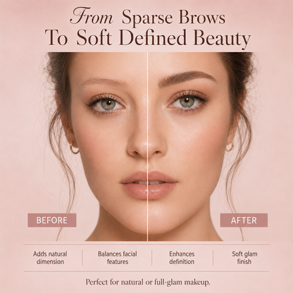 🌿Waterproof Micro-Fork Brow Pencil – 🌿Natural Hair-Like Brows--Polarvix®