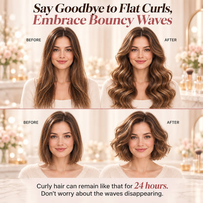 ✨ 💈 LIMITED-TIME ! 💐 Wavy Curling Iron – Effortless Clamp-and-Hold Styling, Save Time on Your Everyday Look
