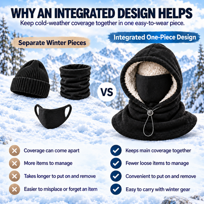 🔥Limited Time 40% OFF🔥3-in-1 Winter Balaclava Hood – Warm Thermal Face Mask for Full Head, Face & Neck Coverage