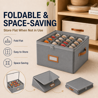 👟 Fabric Shoe Organizer Storage Box – Foldable, Large Capacity, Dustproof & Breathable for Closet & Bedroom Polarvix®🧺✨