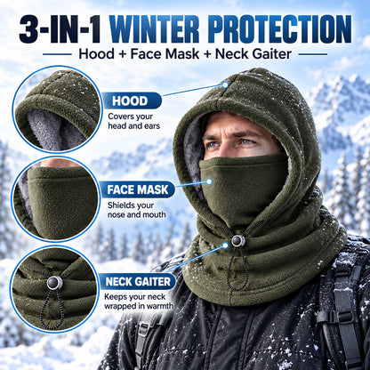 🔥Limited Time 40% OFF🔥3-in-1 Winter Balaclava Hood – Warm Thermal Face Mask for Full Head, Face & Neck Coverage