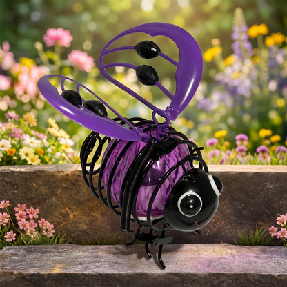 Polarvix® 🐝Hanging Solar Bee Light – Warm Amber Glow, Flicker-Free, Perfect for Garden Parties – Spread Joy Day and Night 🌞🌜