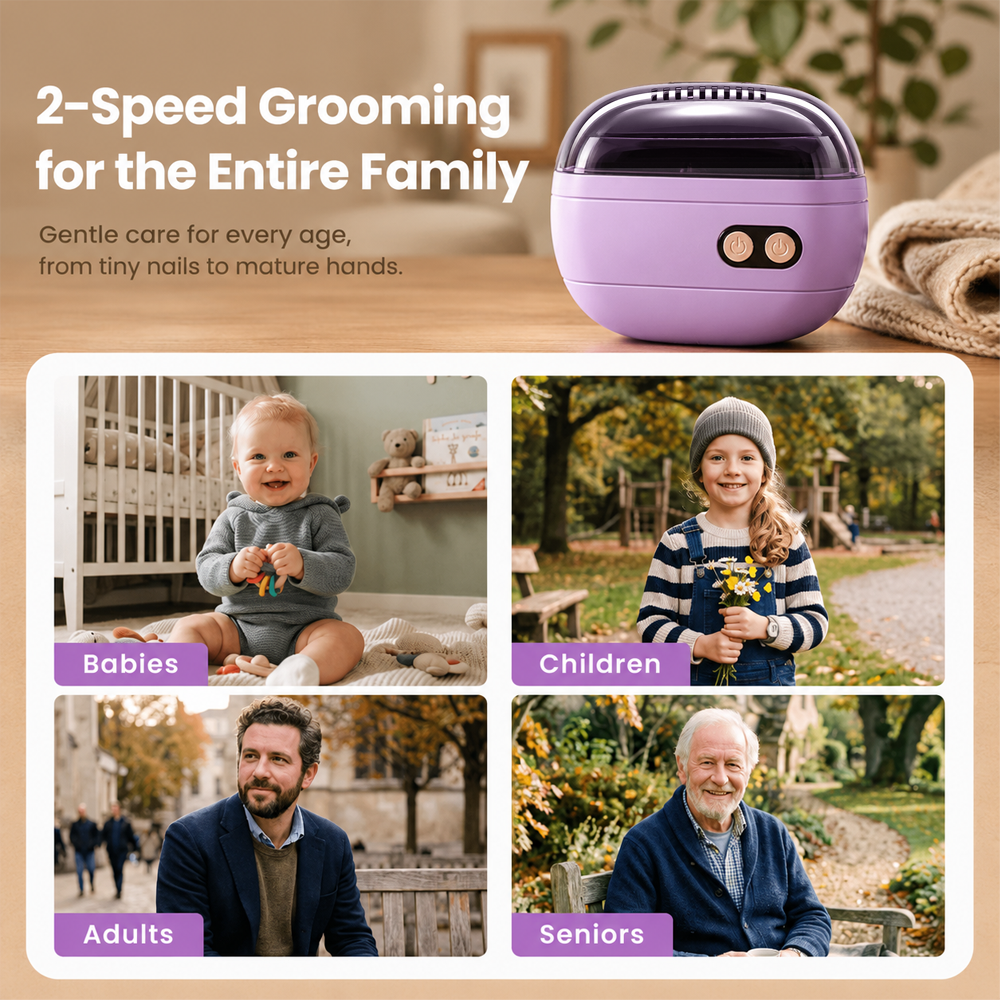 ✂️ LIMITED-TIME 40% OFF! 💅 2-in-1 Smart Electric Nail Clipper & Polisher 🌟Polarvix®