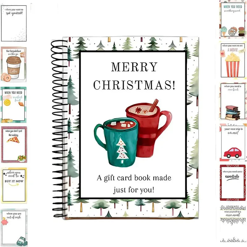 🎁 40% OFF – Perfect for Christmas! 🎅 🎄 Christmas Gift Card Album – DIY Spiral Album for Personalized Gifts 👍– Polarvix®