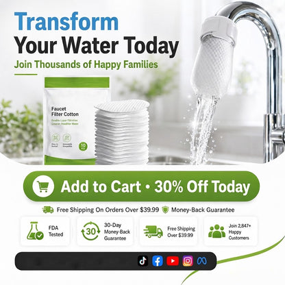 🎉HOT SALE✨Anti-Splash Kitchen Faucet Filter for Sediment & Rust Removal--Polarvix®