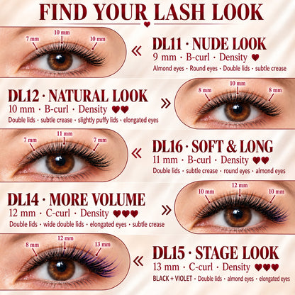 🌺 Self-Stick False Eyelashes – No Glue, 3-Second Application, Natural & Reusable