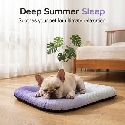❄️Pet Cooling Mat for Dogs & Cats 🐾  Naturally Cool Ice-Silk Pad • Breathable, Washable & Soft---Polarvix®