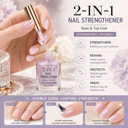 upsell ⏰ 45% OFF !! 💅 Lilac Glossy Nail Strengthener – Strengthen Weak Nails & Restore Natural Shine Polarvix®