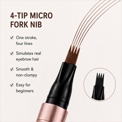 Polarvix®  🌿Waterproof Micro-Fork Brow Pencil – 🌿Natural Hair-Like Brows