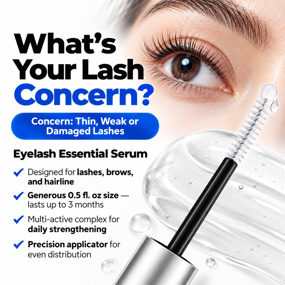 Essential Eyelash Growth Serum| Fuller & Thicker Lashes in 2 Weeks | Non-Prostaglandin---Polarvix®