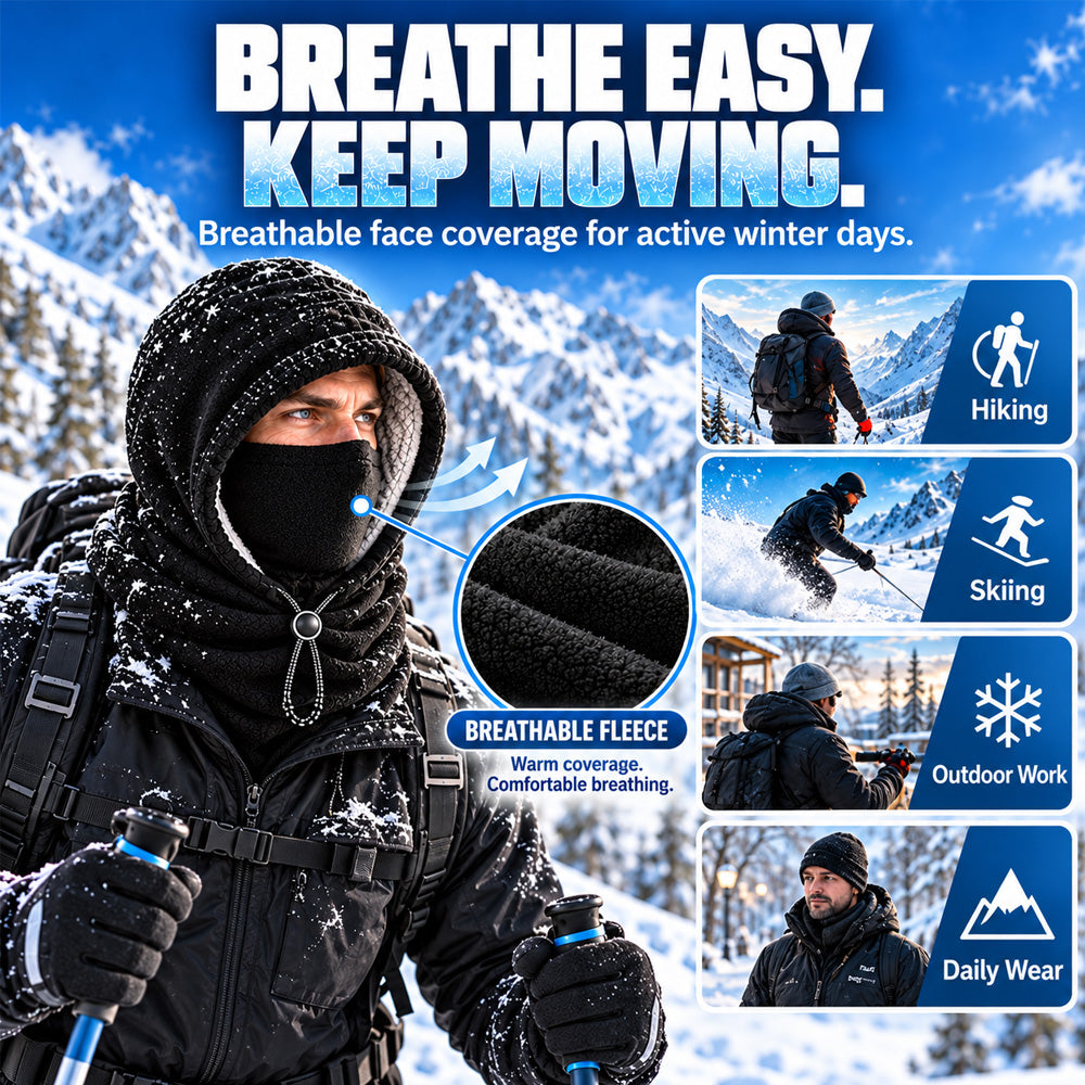 🔥Limited Time 40% OFF🔥3-in-1 Winter Balaclava Hood – Warm Thermal Face Mask for Full Head, Face & Neck Coverage