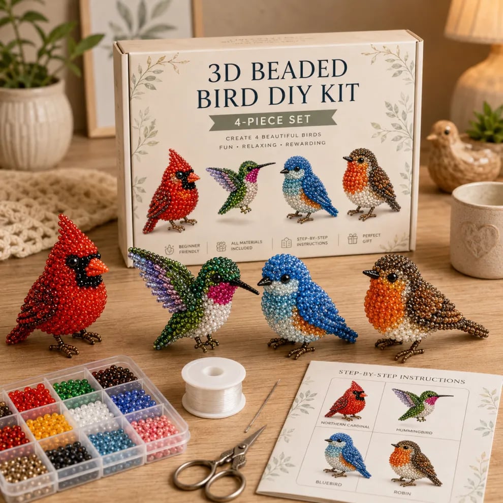 Polarvix® 🔥Hot Sale - 40% OFF🔥✨Petite 3D Beaded Animal Craft Kit